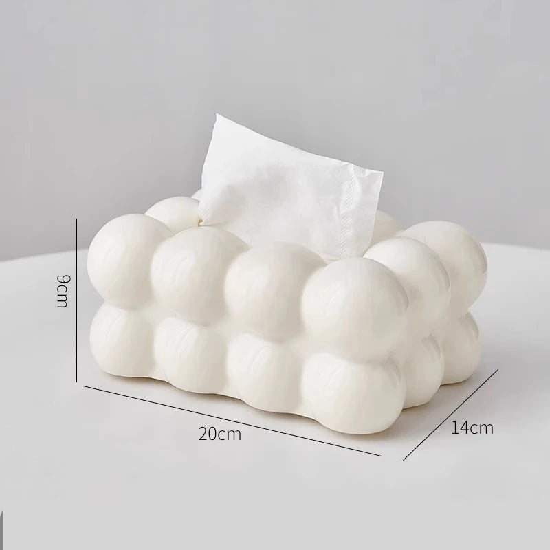 Cloud Design Tissue Box Modern Desktop & Car Paper Holder