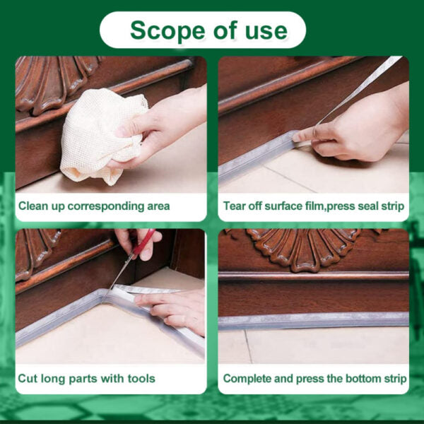 5M Door Gap Sealing Strip To Prevent Insects And Make The Room Air, Sound, Dust & Water Proof