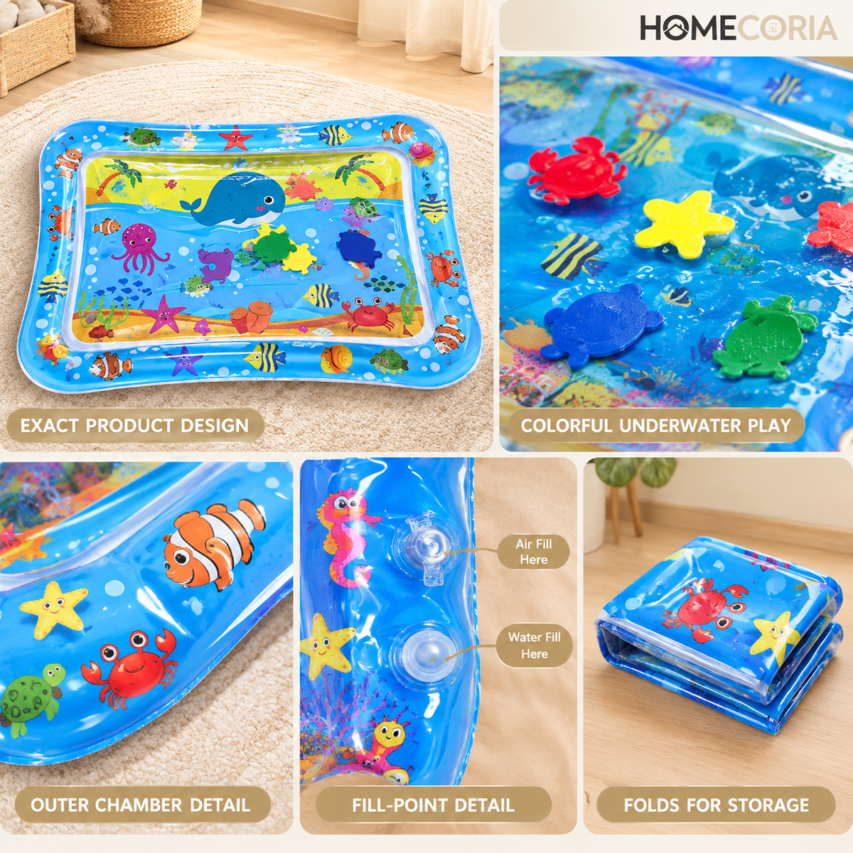 Baby Water Tummy Time Play Mat