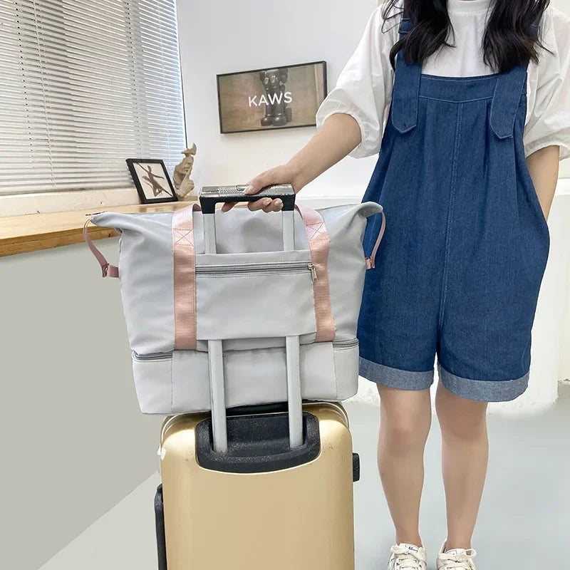 Expandable Oxford Pillow Bag