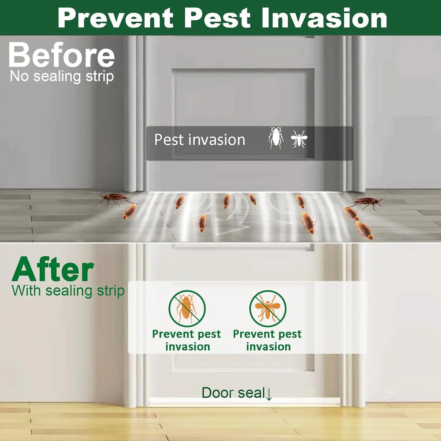 Door Sealing Tape Cockroch Dust And Air Controler