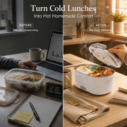 2-in-1 Portable Electric Heating Lunch Box or Electric Food Warmer