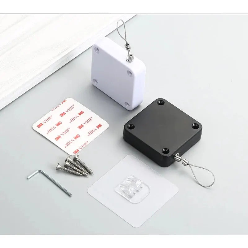 Automatic Drawstring Door Closer, Sliding Door, Office, Bathroom, Bedroom, Household