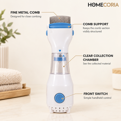Electric Lice Comb – Gentle Scalp &amp; Lice Removal Comb