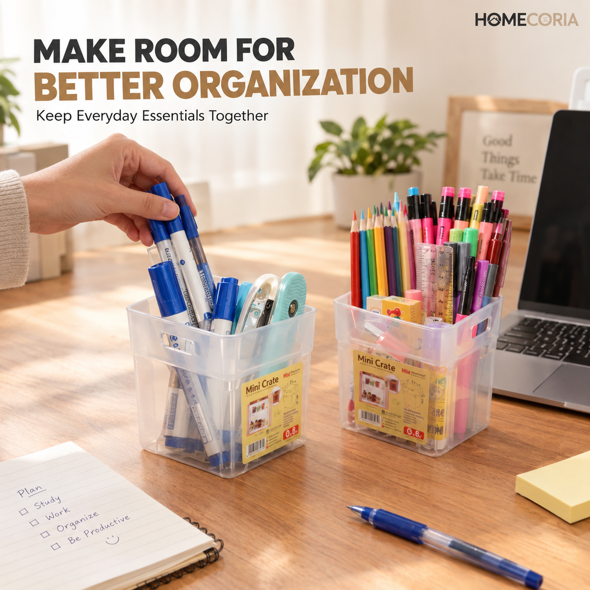 Mini Storage Crate – Small Things Organizer for Home & Office