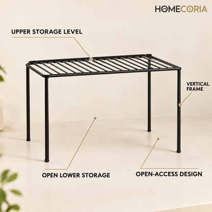 2-Tier Kitchen Storage Shelf – Space-Saving Countertop Organizer