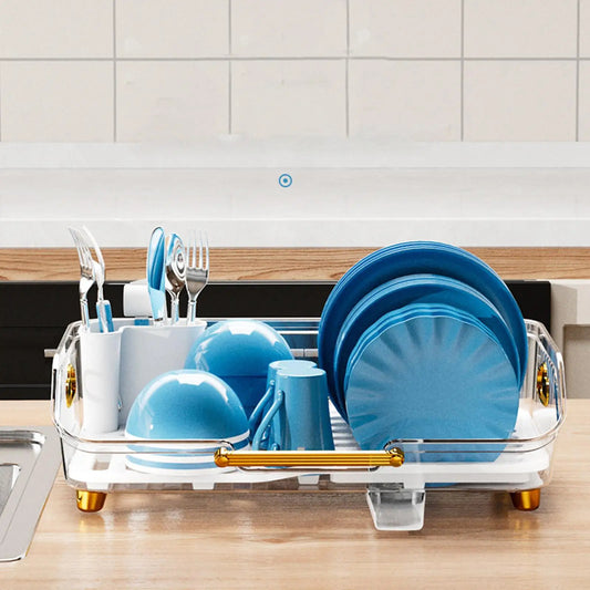 Acrylic Luxury Dish Drain Rack