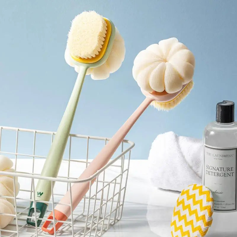 2-in-1 Double-Sided Long Handle Bath Brush