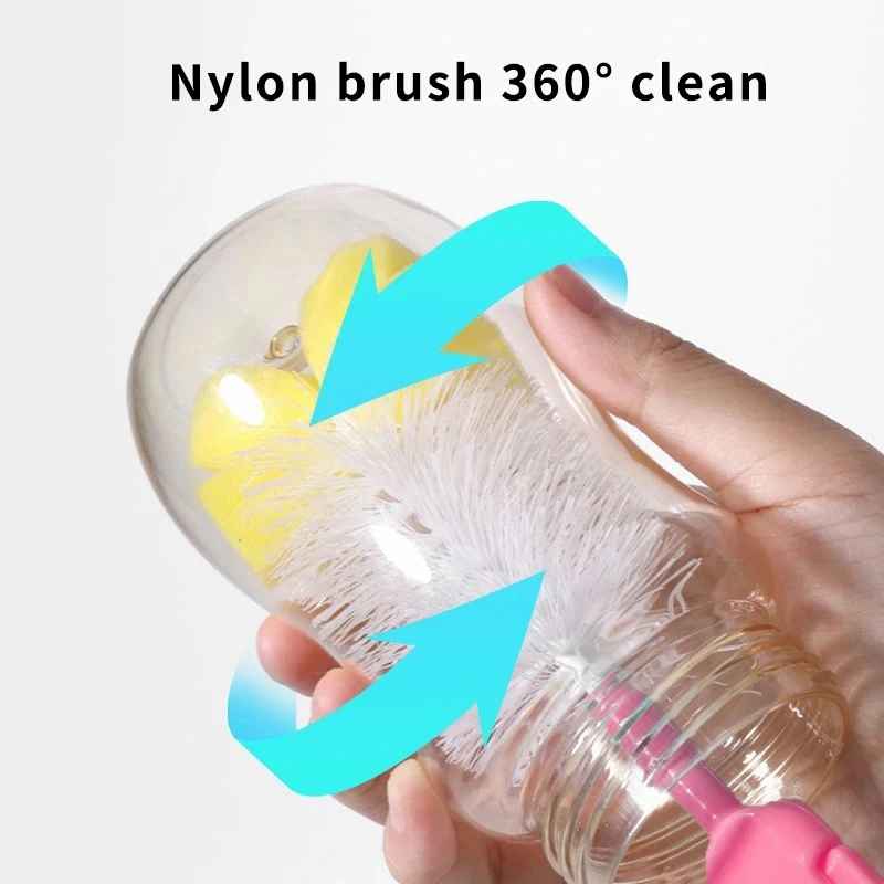 Bottle Brushes Set Sponge Cleaning Cup Brushes