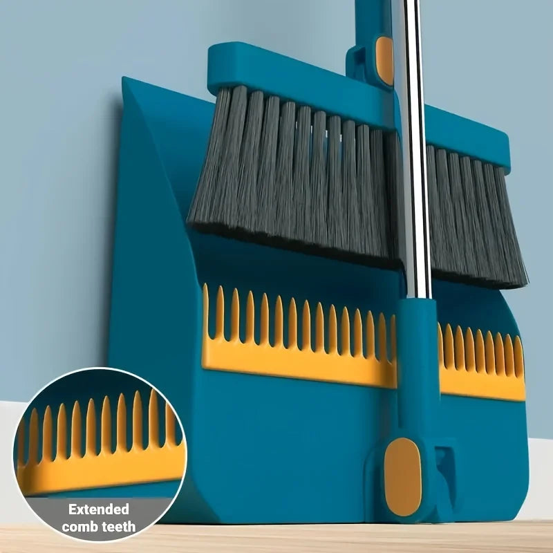 Attachable Broom With Dustpan