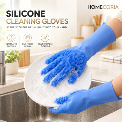 Silicone Cleaning Gloves – Bristled Scrubbing Gloves