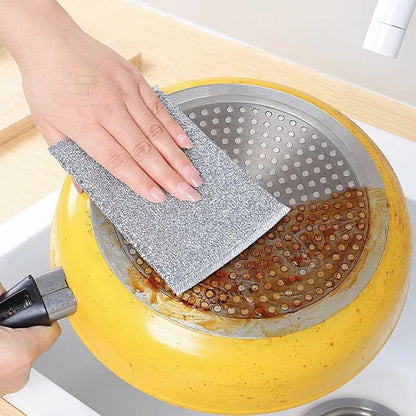 5-Pack Double-Sided Wire Cloth Dish Cleaning Set