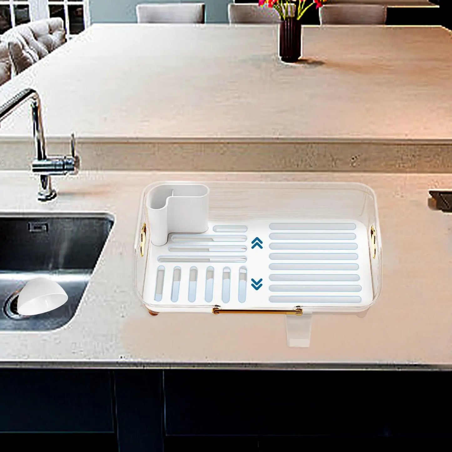 Acrylic Luxury Dish Drain Rack