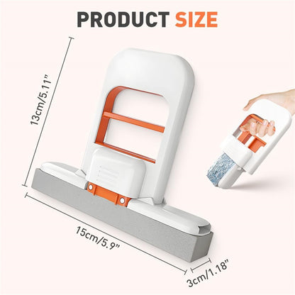 Mini Foldable Desktop Mop Hand-free Wash Mops Wet and Dry Dual Use Cleaning Sponge Mop