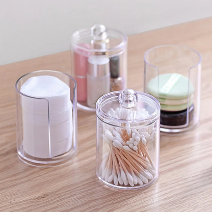Acrylic Cotton Bud holder 3pcs Set