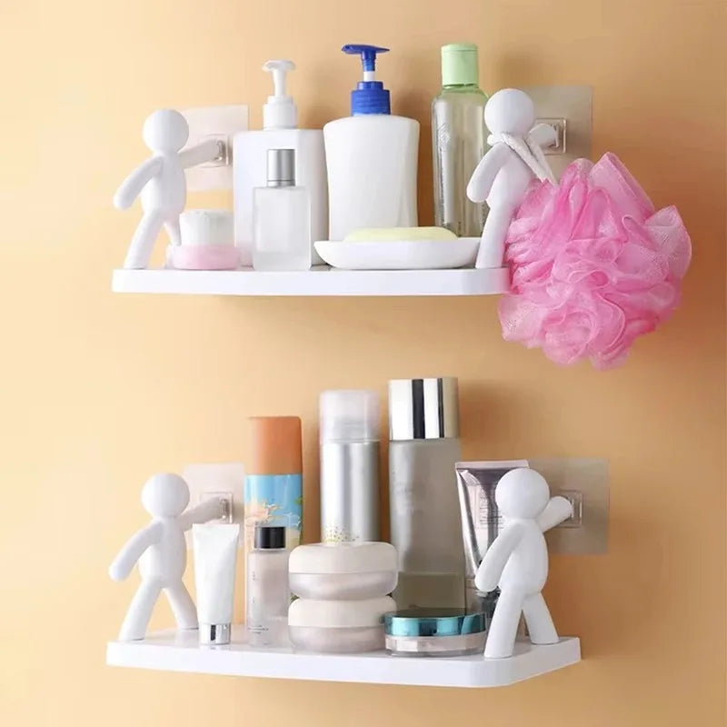 Self-adhesive Wall-Mounted Character Shelf