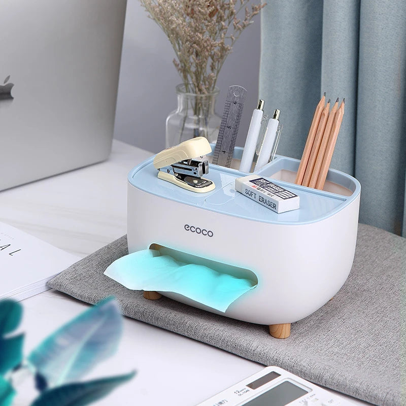 Ecoco Multifunctional Miscellaneous Storage Tissue Box, Office & Home Furnishings