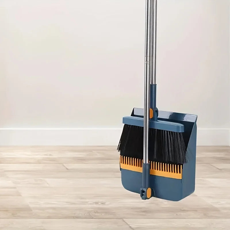 Attachable Broom With Dustpan