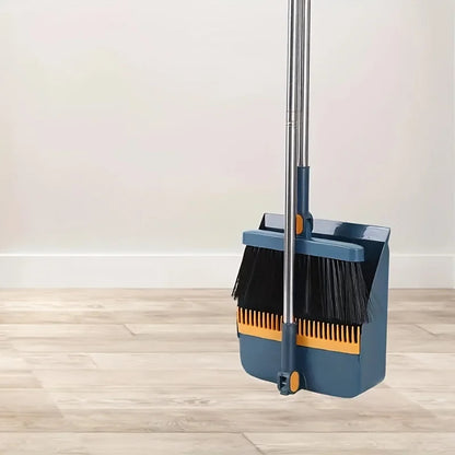 Attachable Broom With Dustpan