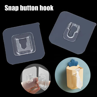 Punch-Free Multi-Functional Wall Holder Adhesive Hooks (5pcs)