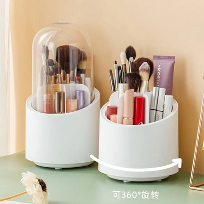 360° Rotating Makeup Brush & Cosmetic Organizer
