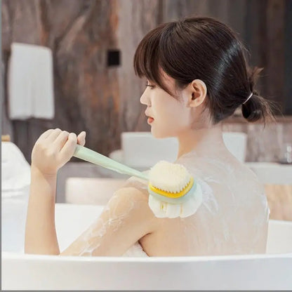 2-in-1 Double-Sided Long Handle Bath Brush
