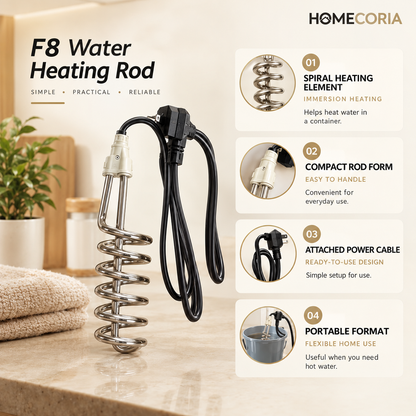 F8 Water Boiling Rod – Electric Immersion Water Heater