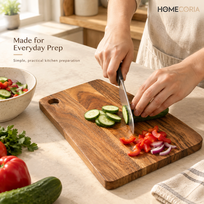 Premium Wooden Chopping Board – Natural Wood Kitchen Cutting Board