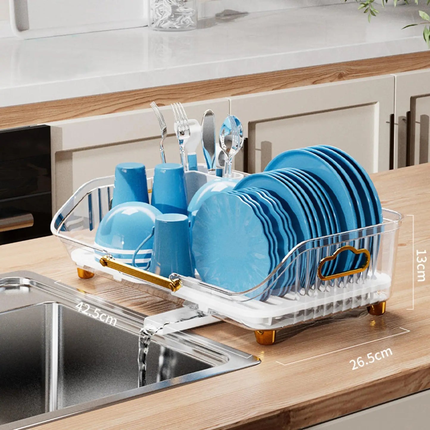 Acrylic Luxury Dish Drain Rack