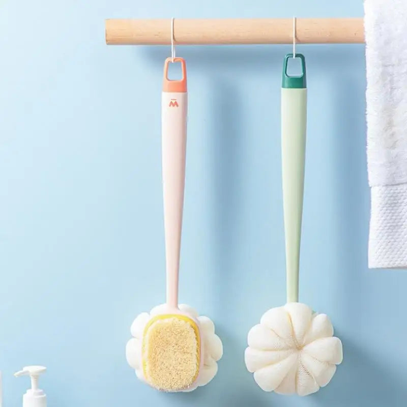 2-in-1 Double-Sided Long Handle Bath Brush