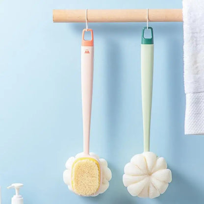 2-in-1 Double-Sided Long Handle Bath Brush