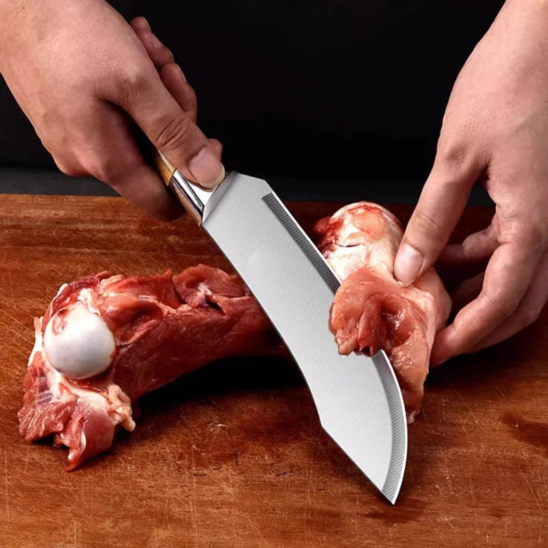 1 Pc Stainless Steel Kitchen Knife with Protective Cover | Sharp, Durable & Safe