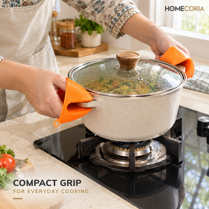 Silicone Mini Oven Mitt & Pot Handle Holder – Heat Resistant Kitchen Grip