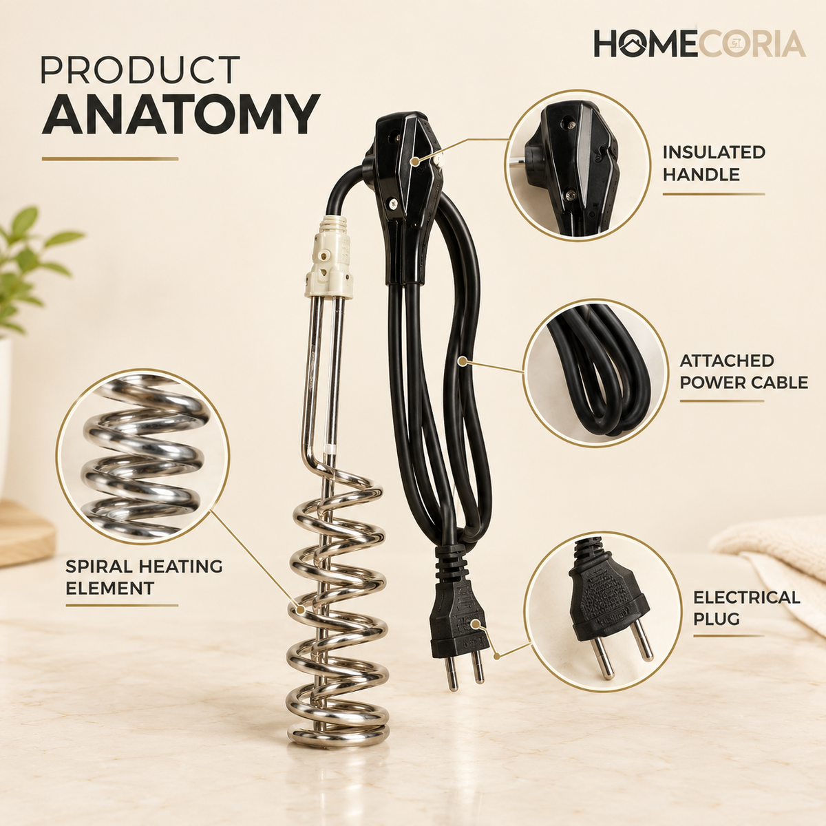 F8 Water Boiling Rod – Electric Immersion Water Heater