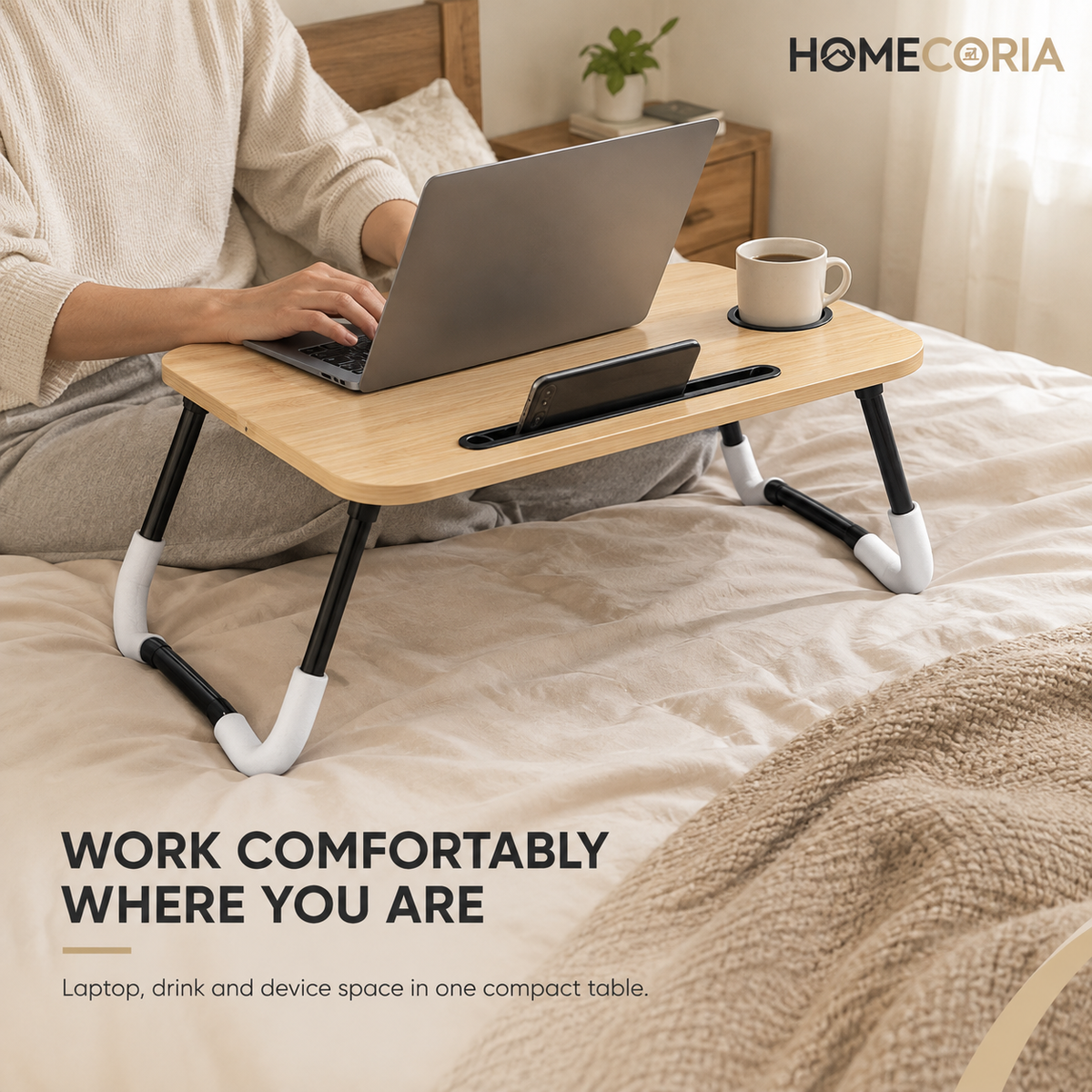 Foldable Laptop & Bed Table – Portable Folding Table