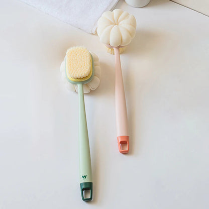 2-in-1 Double-Sided Long Handle Bath Brush