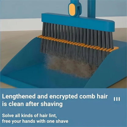 Attachable Broom With Dustpan