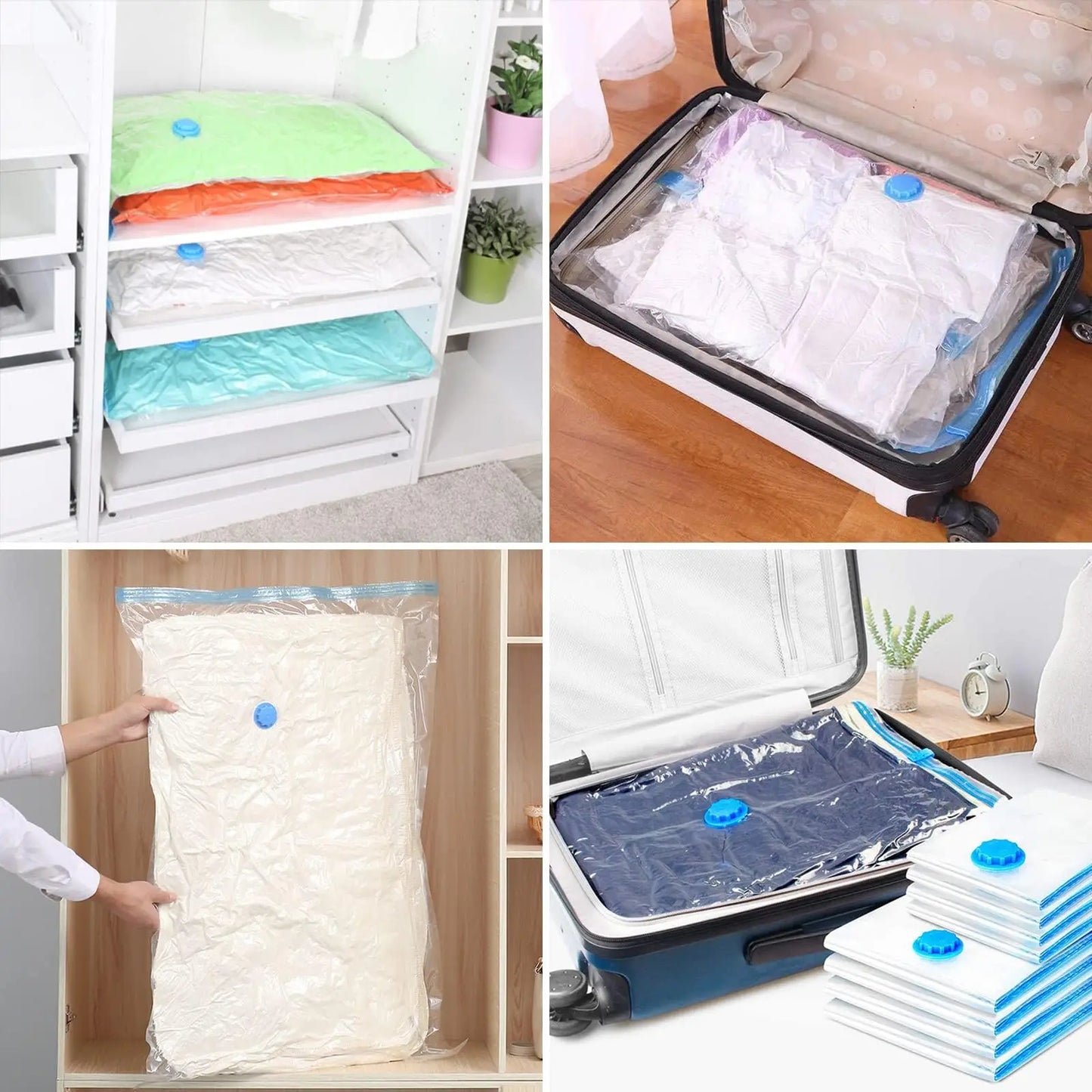 Reusable Clothes & Bedding Seal Vacuum Bags (5 Pcs Set)