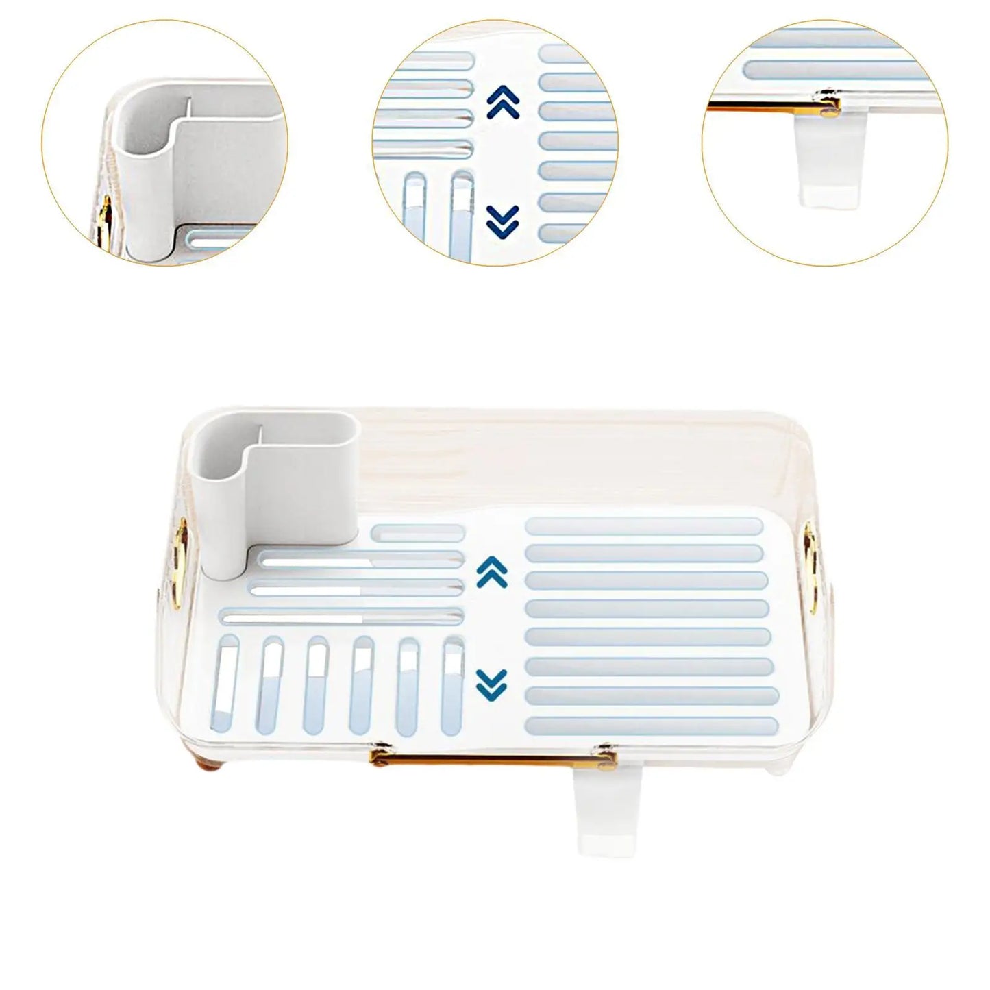 Acrylic Luxury Dish Drain Rack