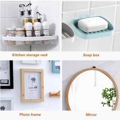Punch-Free Multi-Functional Wall Holder Adhesive Hooks (5pcs)
