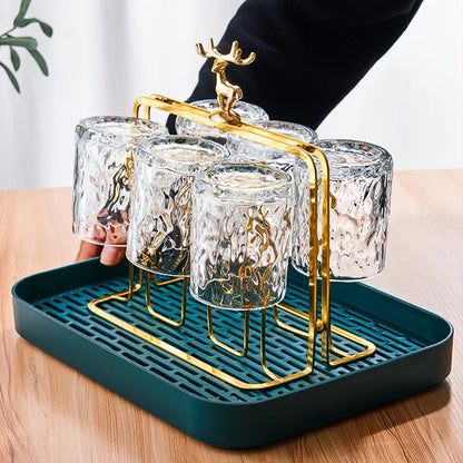 Deer Cup Holder Iron Stand For Glass Mugs