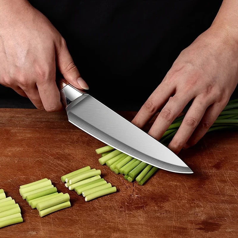 1 Pc Stainless Steel Kitchen Knife with Protective Cover | Sharp, Durable & Safe