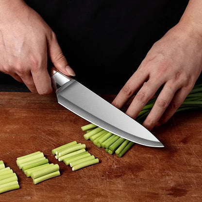 1 Pc Stainless Steel Kitchen Knife with Protective Cover | Sharp, Durable & Safe