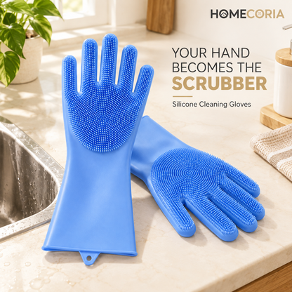 Silicone Cleaning Gloves – Bristled Scrubbing Gloves