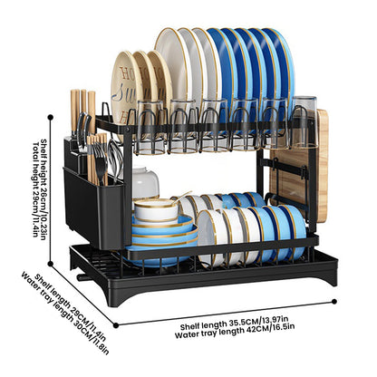 2 Layer Metal Dish Rack
