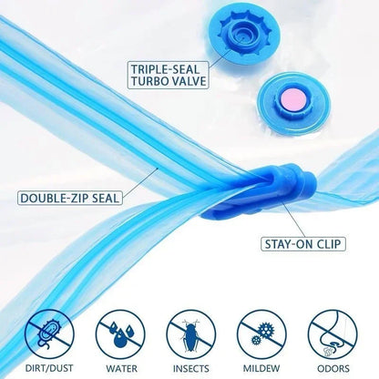 Reusable Clothes & Bedding Seal Vacuum Bags (5 Pcs Set)