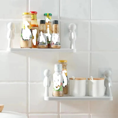 Self-adhesive Wall-Mounted Character Shelf