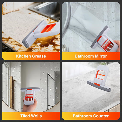 Mini Foldable Desktop Mop Hand-free Wash Mops Wet and Dry Dual Use Cleaning Sponge Mop