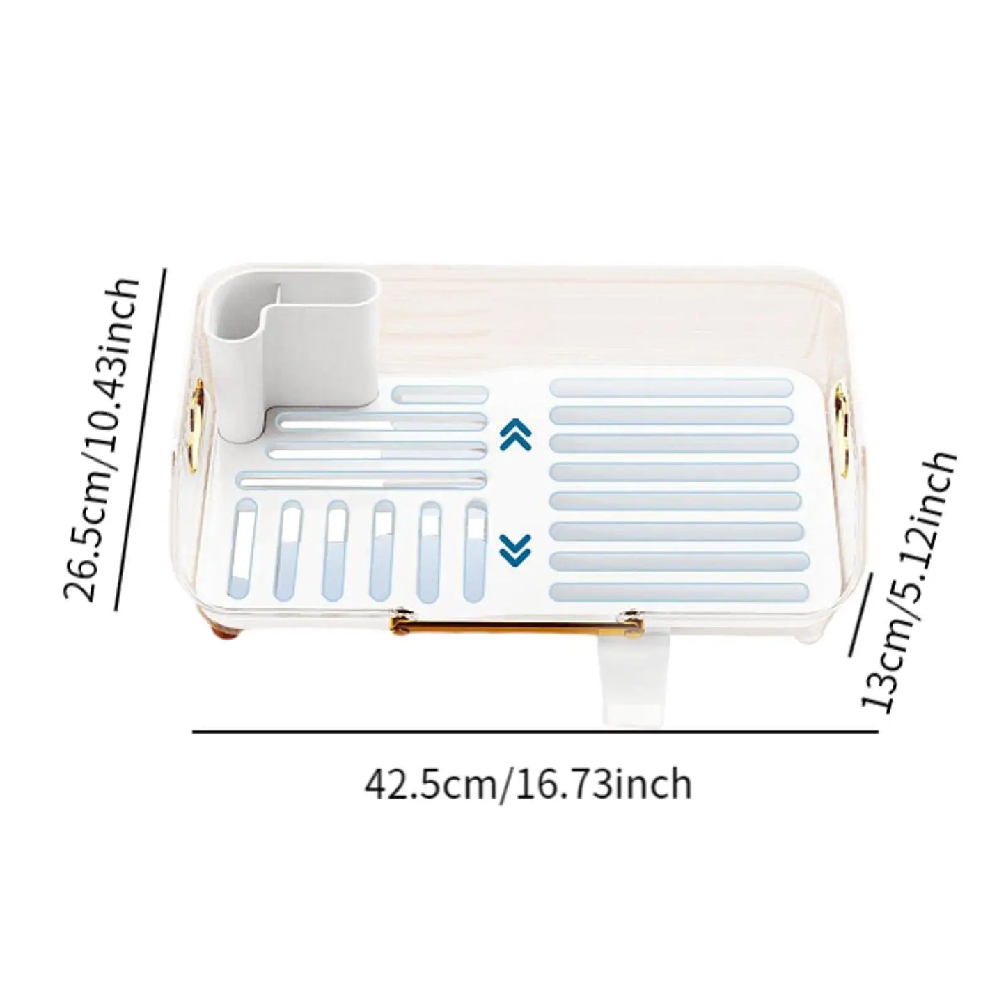 Acrylic Luxury Dish Drain Rack