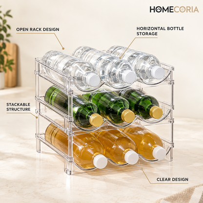 Stackable Drink Organizer – 2-Tier Beverage Can & Bottle Storage Rack